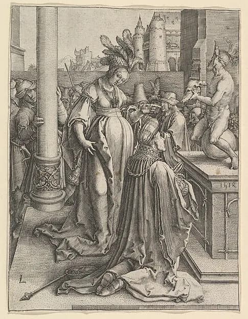 Solomon's Idolatry by Lucas van Leyden depicting 1 Kings 3