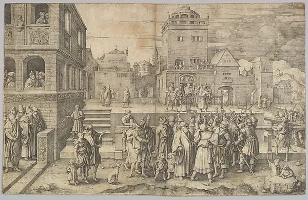 Large Ecce Homo by Lucas van Leyden depicting John 19