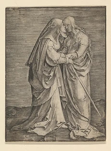 The Visitation by Lucas van Leyden depicting Luke 1