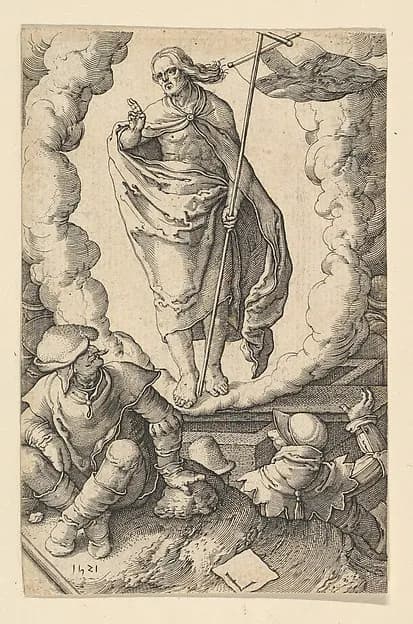 The Resurrection, from "The Passion of Christ" by Jan Muller depicting Matthew 28