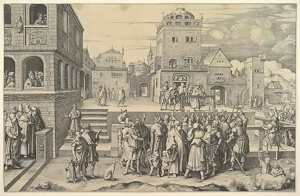 Large Ecce Homo (copy) by Lucas van Leyden depicting John 19