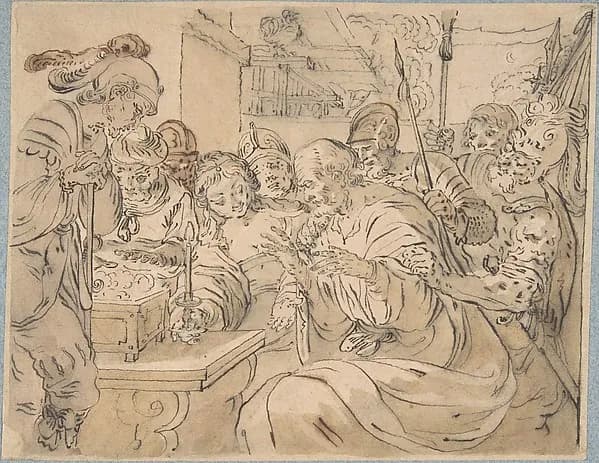 The Denial of St. Peter by Rudolf Meyer depicting Matthew 4