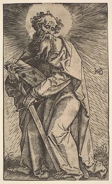 Saint Paul, from "Christ and the Apostles" by Hans Baldung Grien depicting Acts 9