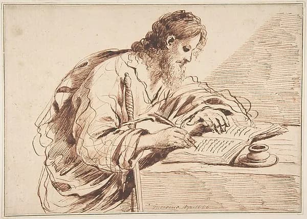 Saint Paul by Guercino (Giovanni Francesco Barbieri) depicting Romans 1