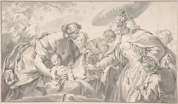 The Finding of Moses by Anton Kern depicting Exodus 2