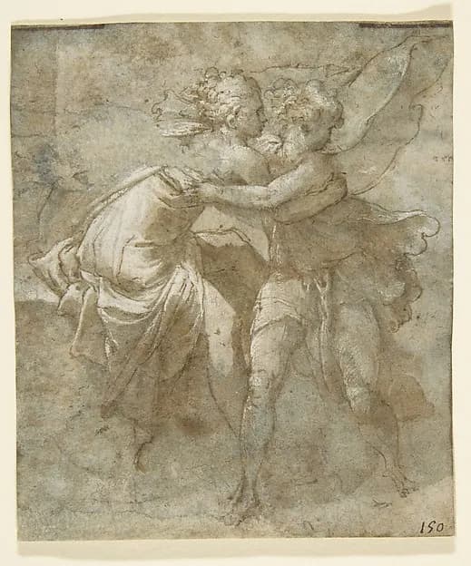 Joseph and Potiphar's Wife by Taddeo Zuccaro depicting Genesis 37