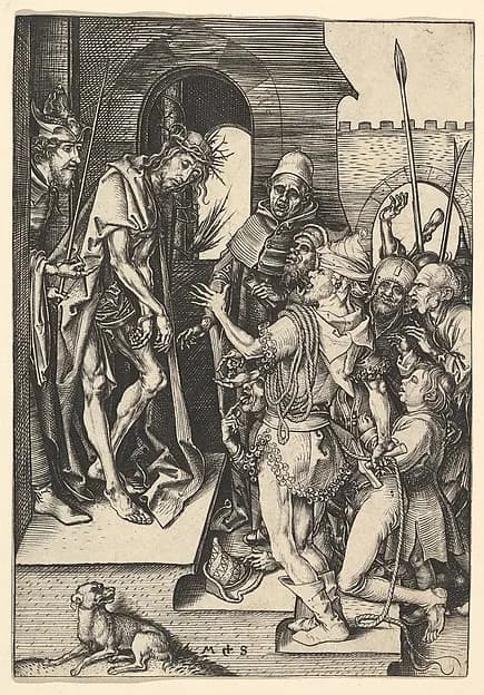Ecce Homo by Martin Schongauer depicting John 19