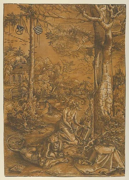 The Penitence of St. Jerome by Lucas Cranach the Elder depicting Romans 8