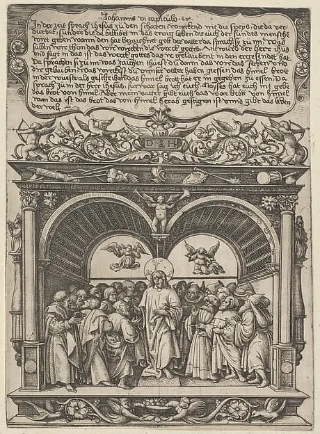 Christ Sermonizing on the Bread from Heaven by Daniel Hopfer depicting John 1