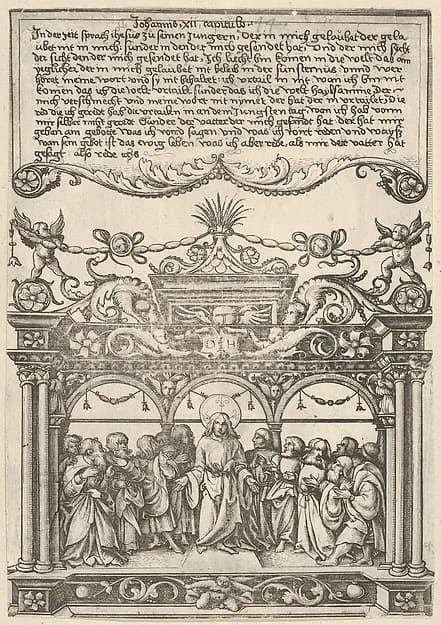 Christ Testifying his Mission by Daniel Hopfer depicting John 1