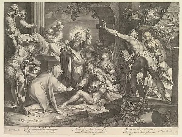 The Raising of Lazarus by Jan Muller depicting John 11