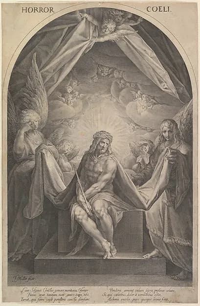Christ As the  Man of Sorrows by Jan Muller depicting John 1