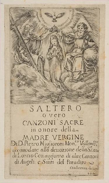 Frontispiece for Saltero by Stefano della Bella depicting John 1