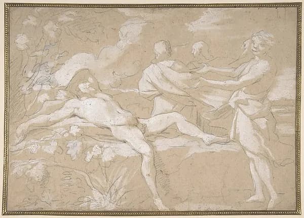 The Drunkenness of Noah, Genesis 9:21-23 by Daniel Seiter depicting Genesis 7