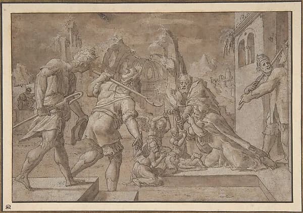 Adoration of the Shepherds by Master of Liechtenstein depicting Luke 2