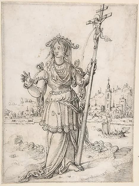 Allegorical Figure (Faith?) by Pieter Cornelisz Kunst depicting John 1