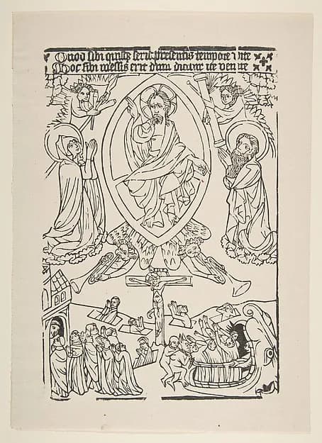 The Last Judgment by Anonymous, German, 15th century depicting Revelation 20