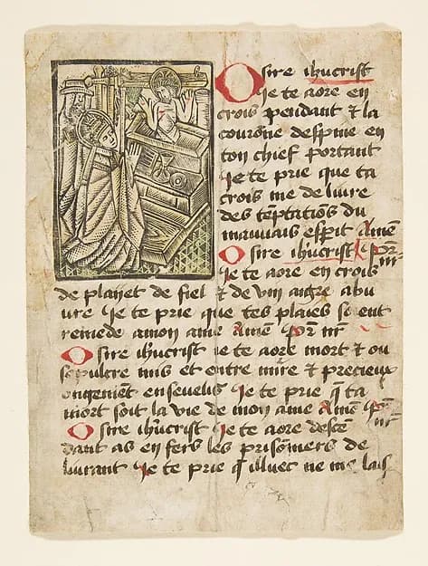 Mass of St. Gregory by Anonymous, German, 15th century depicting John 1