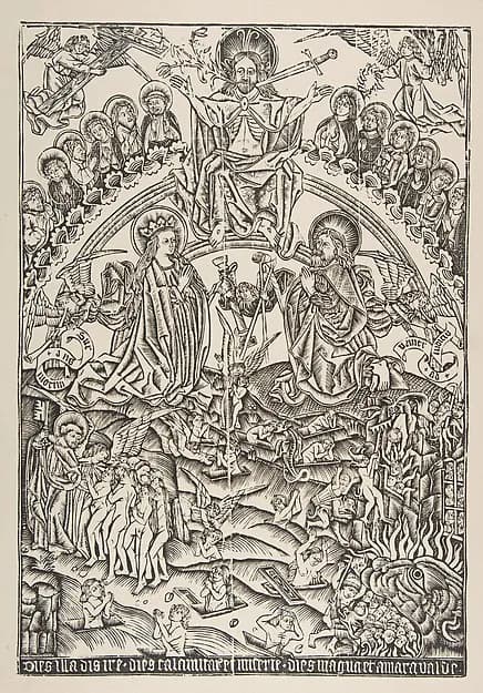 The Last Judgment by Anonymous, German, 15th century depicting Revelation 20