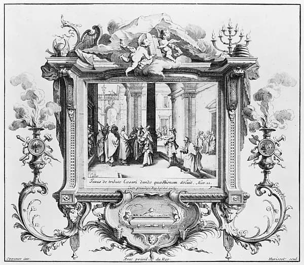 Le Denier de César (The Tribute Money), from Le Nouveau Testament (The New Testament) by Jacques Callot depicting John 1