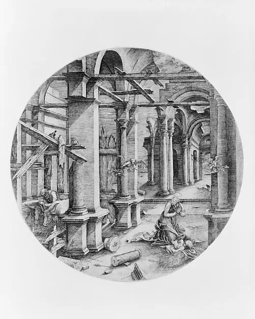 The Nativity by Master JG depicting Luke 2