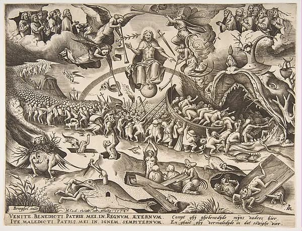 The Last Judgment by Pieter van der Heyden depicting Revelation 20