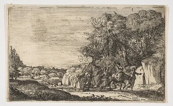 The Flight into Egypt by Claude Lorrain (Claude Gellée) depicting Matthew 2