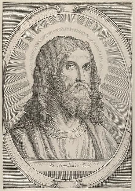 Head of Christ by Jan van der Straet, called Stradanus depicting John 1