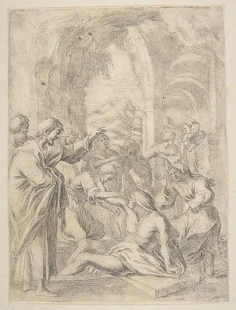 Raising of Lazarus by Laurent de La Hyre depicting John 11