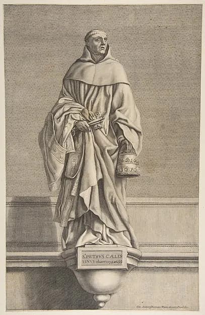 St. Peter Celestine by Conrad Lauwers depicting Matthew 4