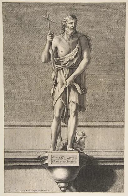 St. John Baptist by Conrad Lauwers depicting Matthew 3