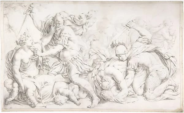 Massacre of the Innocents by Willem van Mieris depicting Matthew 2