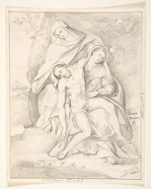 Pietà by Johann David Passavant depicting Luke 1