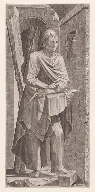 St. Andrew, from "Christ, the Twelve Apostles, and St. Paul" by Lambert Suavius depicting John 1