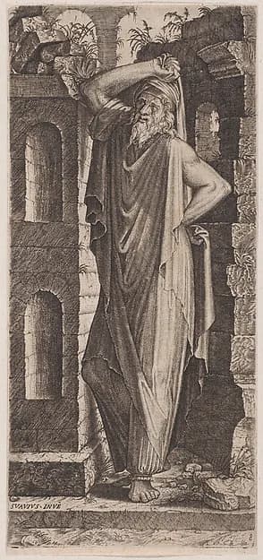 St. Philip (?), from "Christ, the Twelve Apostles and St. Paul" by Lambert Suavius depicting John 1