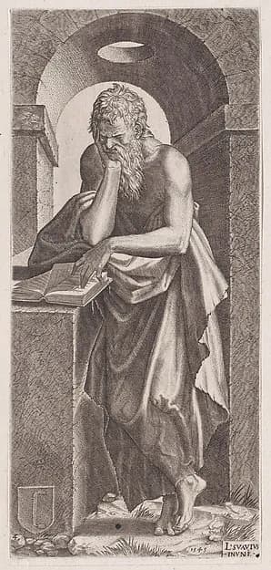 St. Simon, from "Christ, the Twelve Apostles and St. Paul" by Lambert Suavius depicting John 1