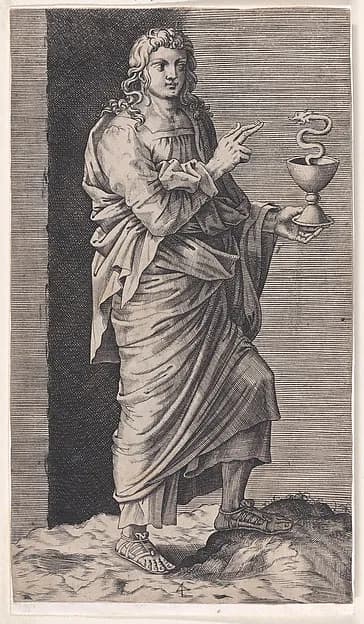 St. John the Evangelist, from "Christ and the Apostles" by Lambert Suavius depicting John 1