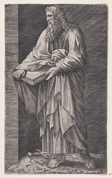 St. Paul, from "Christ and the Apostles" by Lambert Suavius depicting John 1