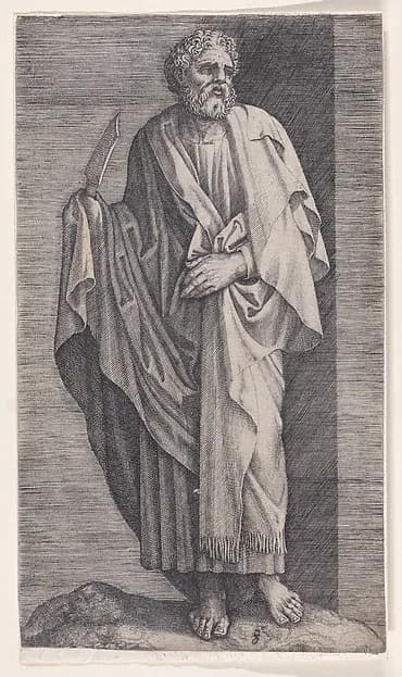 St. Bartholomew, from "Christ and the Apostles" by Lambert Suavius depicting John 1