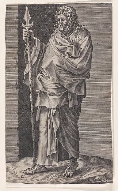 St. Simon, from "Christ and the Apostles" by Lambert Suavius depicting John 1