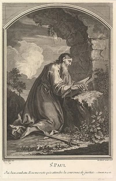 Saint Paul by Michel Aubert depicting Acts 9