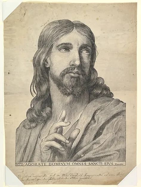 Bust of Christ Blessing by Wilhelm Traut depicting John 1