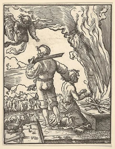 Abraham's Sacrifice by Albrecht Altdorfer depicting Genesis 18