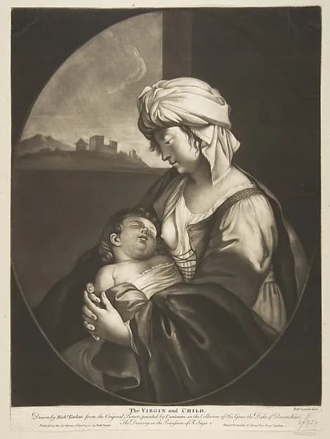 Virgin and Child by Robert Laurie depicting Luke 2