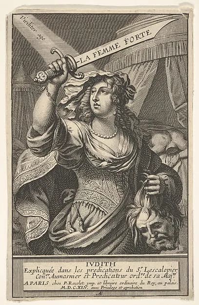 Judith and Holofernes by Abraham Bosse depicting Judith 13
