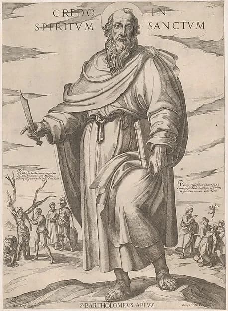 St. Bartholomew, from "Christ, Mary, and the Apostles" by Antonio Tempesta depicting John 1
