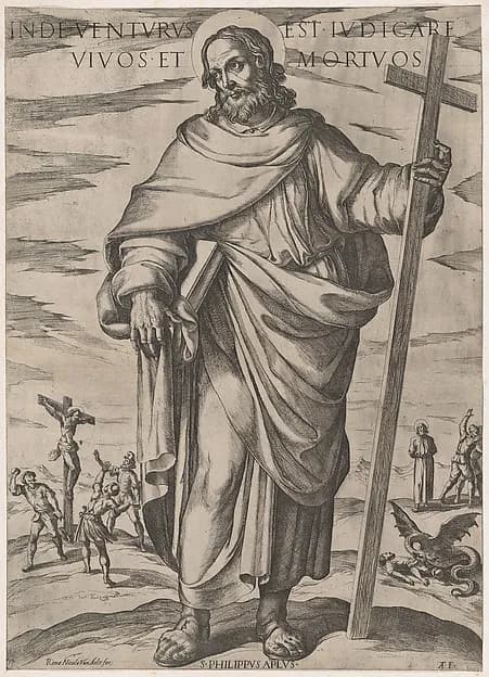 St. Philip, from "Christ, Mary and the Apostles" by Antonio Tempesta depicting John 1