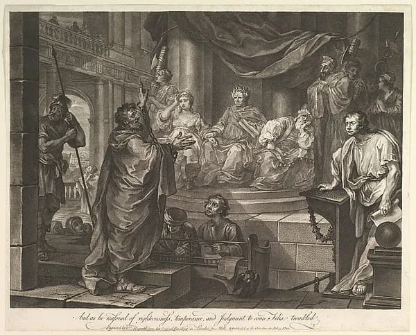 Paul Before Felix by William Hogarth depicting Acts 9