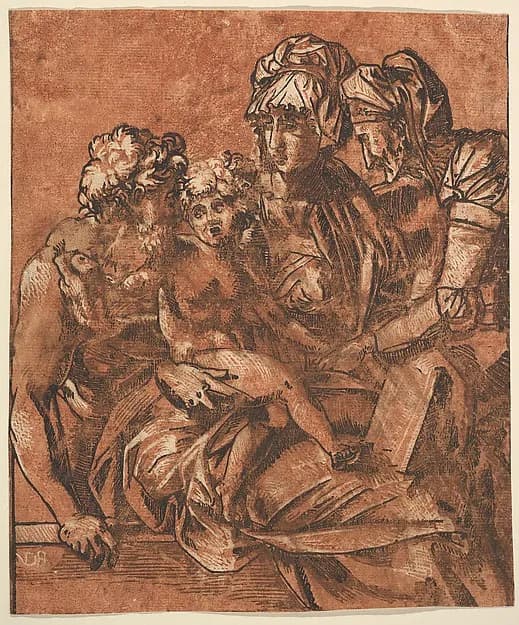 Holy Family by Master ND depicting Luke 2