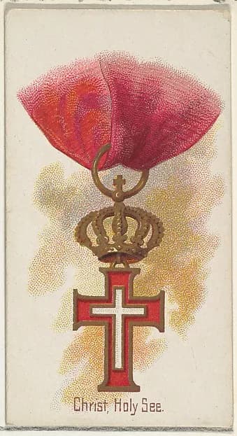 Christ, Holy See, from the World's Decorations series (N30) for Allen & Ginter Cigarettes by Allen & Ginter depicting John 1